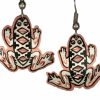 Copper Frog Earrings Handmade with Native Flair