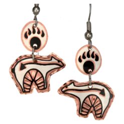 Fetish Bear and Bear Paw Dangle Earrings