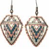 Handmade Jewelry, Native American Copper Earrings