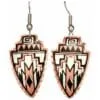 Triangle Cut Out Native Copper Earrings