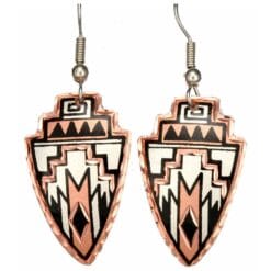 Triangle Cut Out Native Copper Earrings