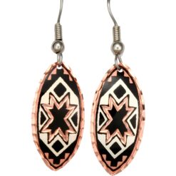 Copper Native Star Earrings