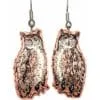 Copper Owl Earrings