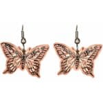 Copper Butterfly Earrings