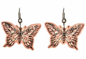 Handmade Butterfly Copper Earrings