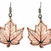 Cut Out Maple Leaf Earrings