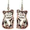 Copper Kitten Earrings