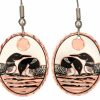 Copper Loons Earrings Copper Loons Earrings