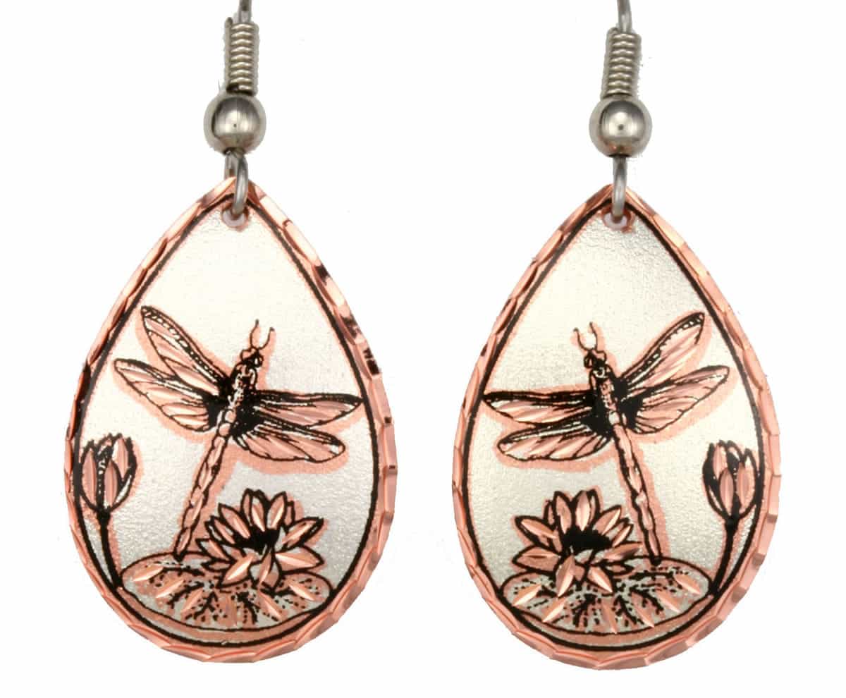Handmade Copper Dragonfly Earrings Handmade Copper Dragonfly Earrings
