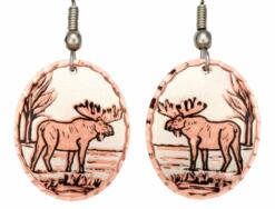 Handcrafted Moose Earrings