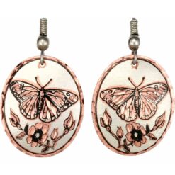 Copper Butterfly Earrings