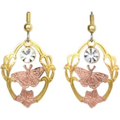 Cutout majestic butterfly earrings