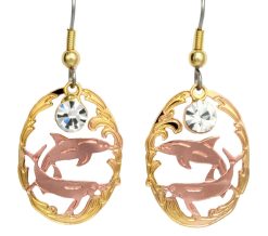 Cutout Dolphins Earrings