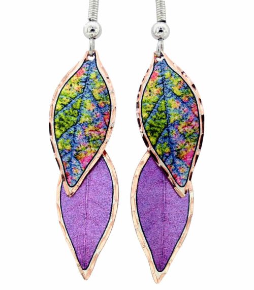 Handmade Dangle Leaves Earrings