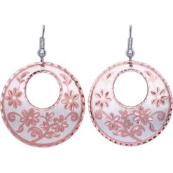 Silver Plated Copper Flower Earrings