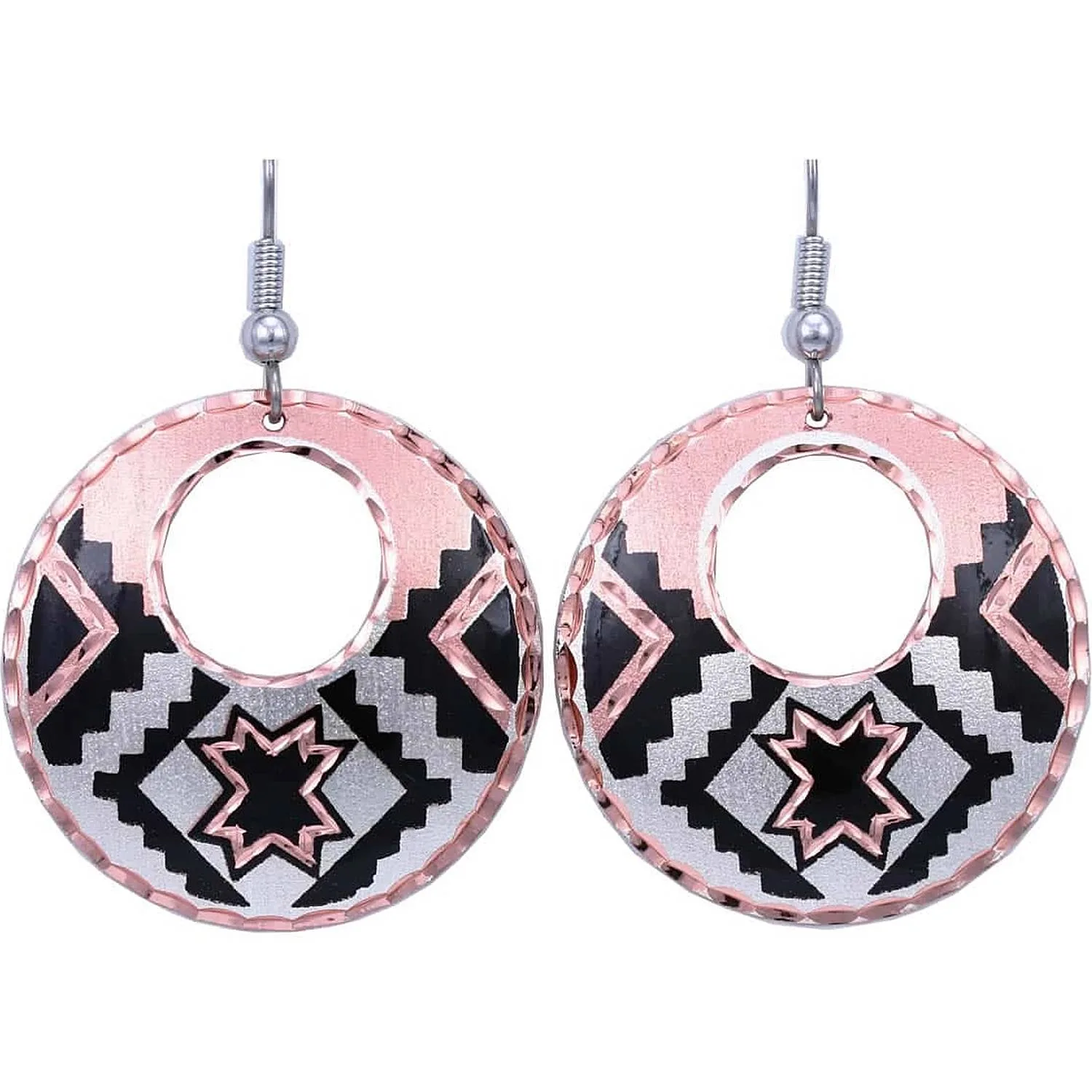Native Star Copper Earrings
