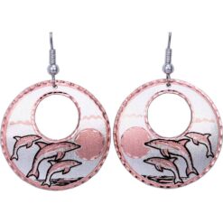 Sunset and Dolphin Earrings
