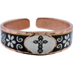 Unique rings handmade in floral cross design