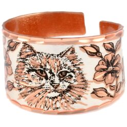 Adjustable Handmade Copper Cat Rings