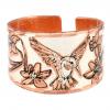 Flowers and Hummingbird Rings