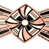 Abstract Design Copper Hair Clips