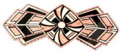 Abstract Design Copper Hair Clips