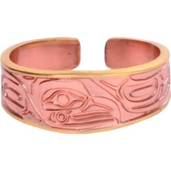 Adjustable Copper Rings in Native Eagle Design