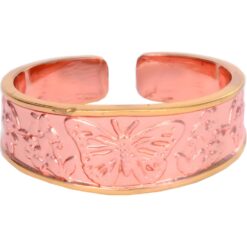 Unique Rings Embossed in Butterfly Design