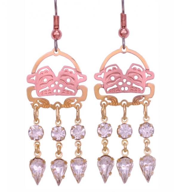 Haida Bear Chandelier Earrings