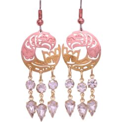 Cut Out Haida Salmon Chandelier Earrings