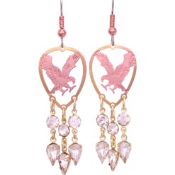 Cut Out Eagle Chandelier Earrings