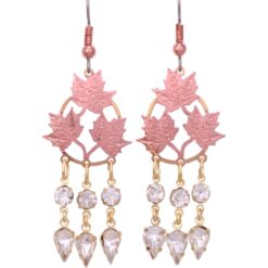 Cut Out Maple Leaves Chandelier Earrings