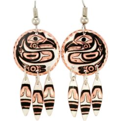 Dangle NW Native Canadian Eagle Earrings
