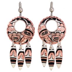 Abstract Haida Dangle Earrings