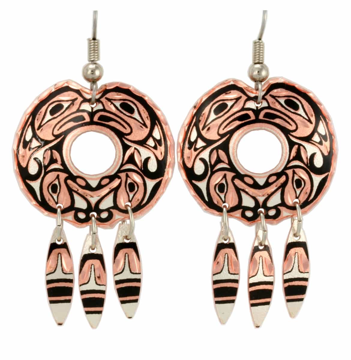 Canadian NW Native Bear Earrings Canadian NW Native Bear Earrings