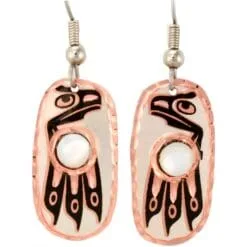 Abstract Haida Eagle Earrings