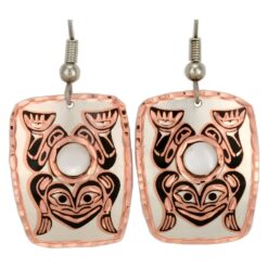 Native Haida Frog Earrings