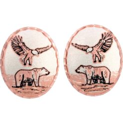 Bear and Eagle Stud Earrings