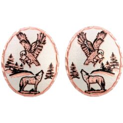 Eagle & Wolf Stud Earrings