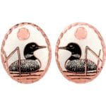 Canadian Loon Stud Earrings