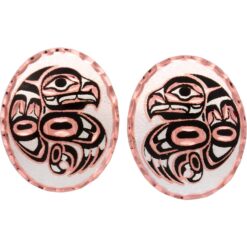 Native Haida Eagle Stud Earrings