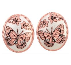Stud Earrings Handmade Butterfly Design