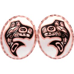 Haida Whale Stud Earrings