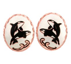 Killer Whale Stud Earrings