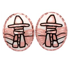 Handmade Inukshuk Stud Earrings