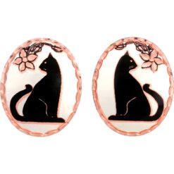 Sitting Cat Stud Earrings