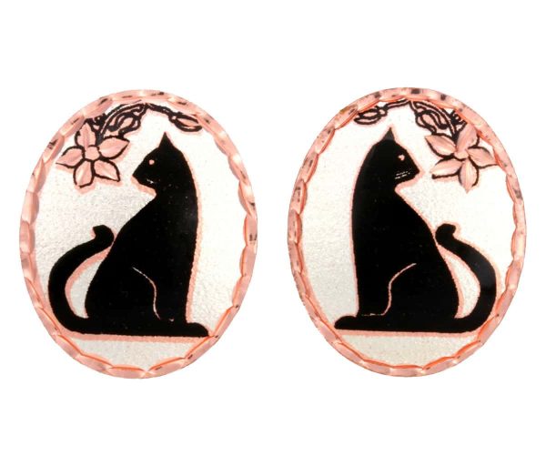 Cat Stud Earrings