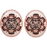 Native Sun Totem Stud Earrings