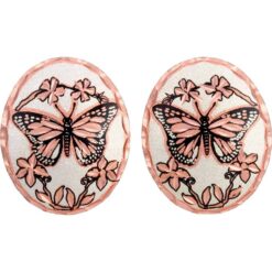 Flowers & Butterfly Stud Earrings