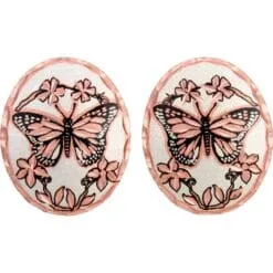 Flowers & Butterfly Stud Earrings